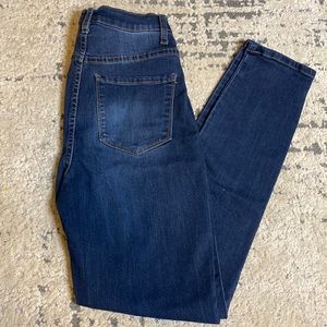 Cinch Waist Skinny Jeans